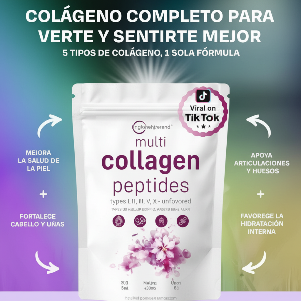 Péptidos de Colágeno Múltiple en Polvo 454 g